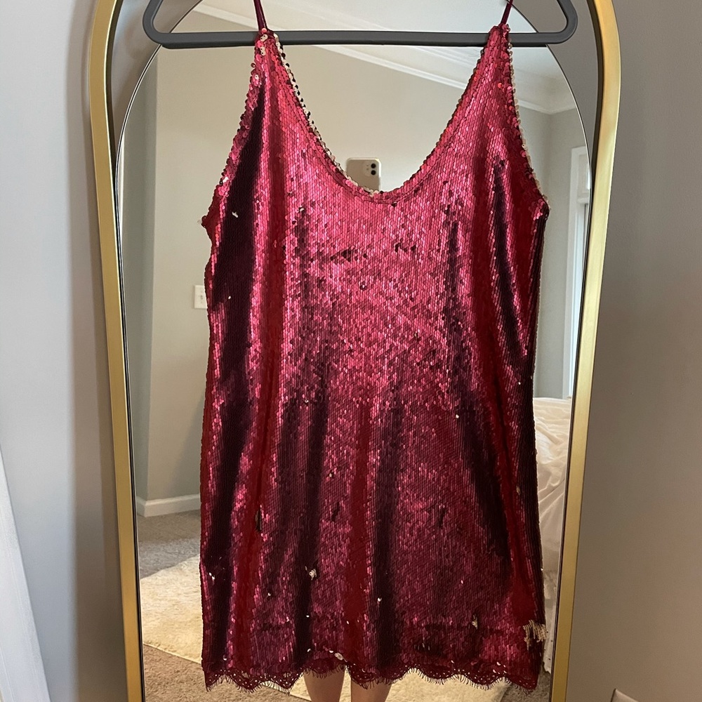 NWOT Free People Red Mini Dress